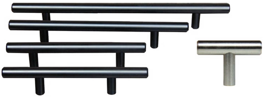 Handles - Bar Pull 115mm OL x 64mm cc x 12mm Dia.