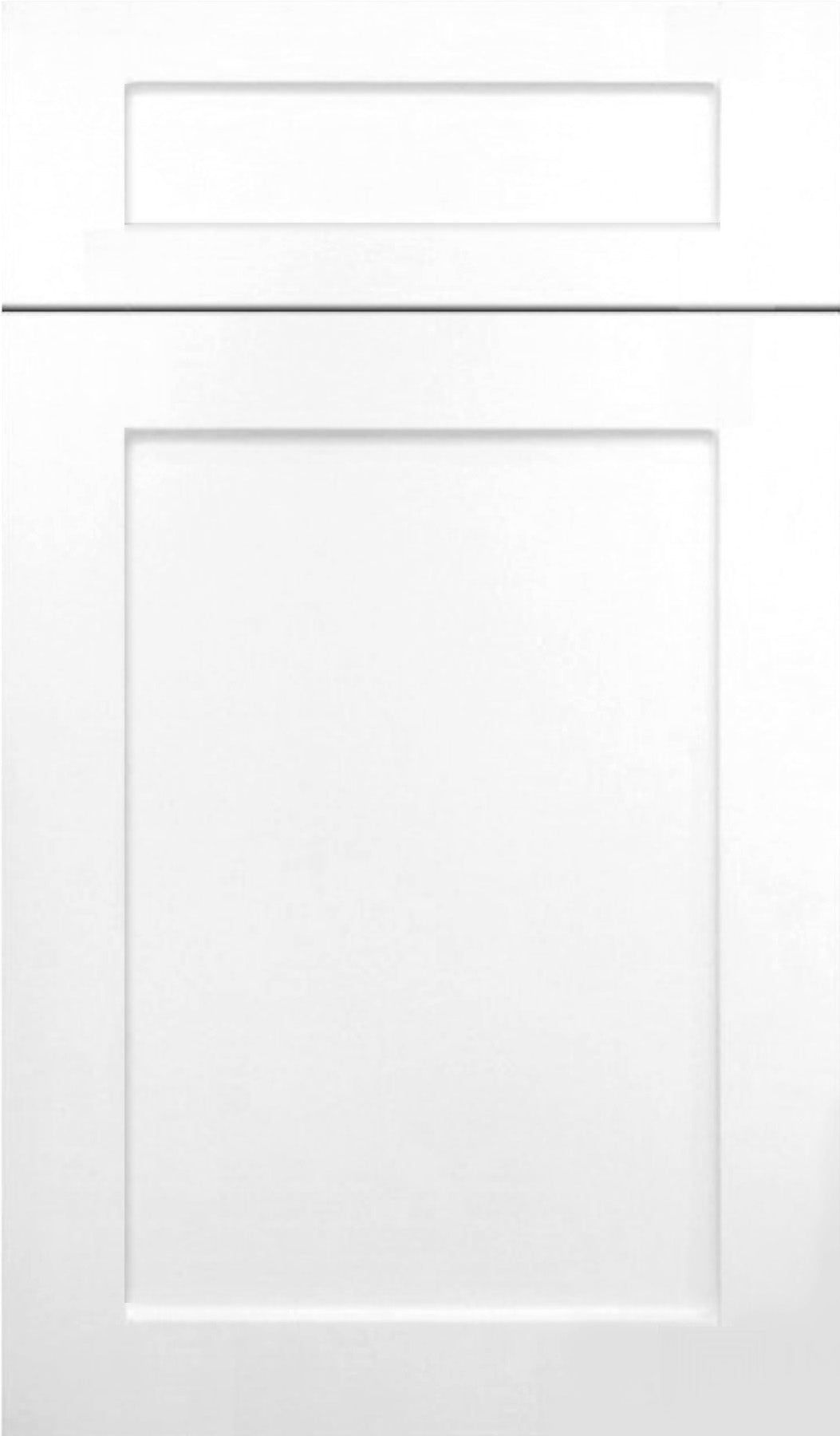 Fusion Shaker White (FSW) Frameless Cabinet Doors